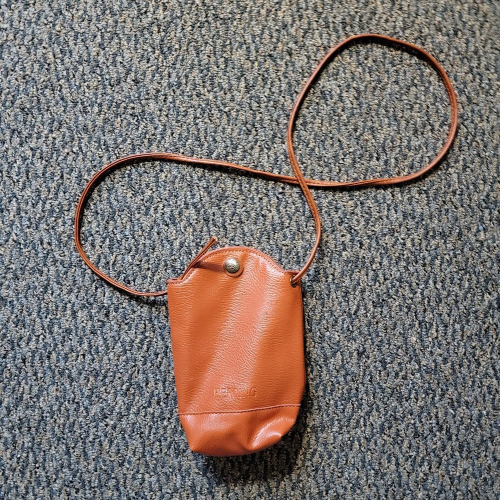 Heroing Cognac Brown Leather Crossbody Bag